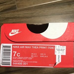 Nike air Max Thea print 7c